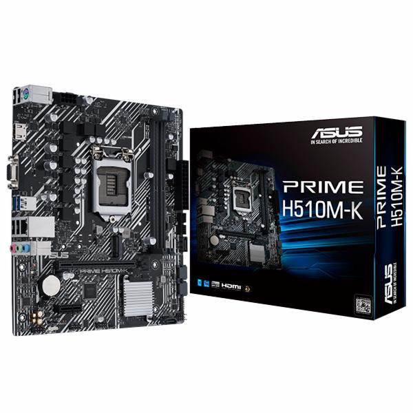 Placa Mãe ASUS Prime H510M-K Socket LGA 1200 / VGA / DDR4