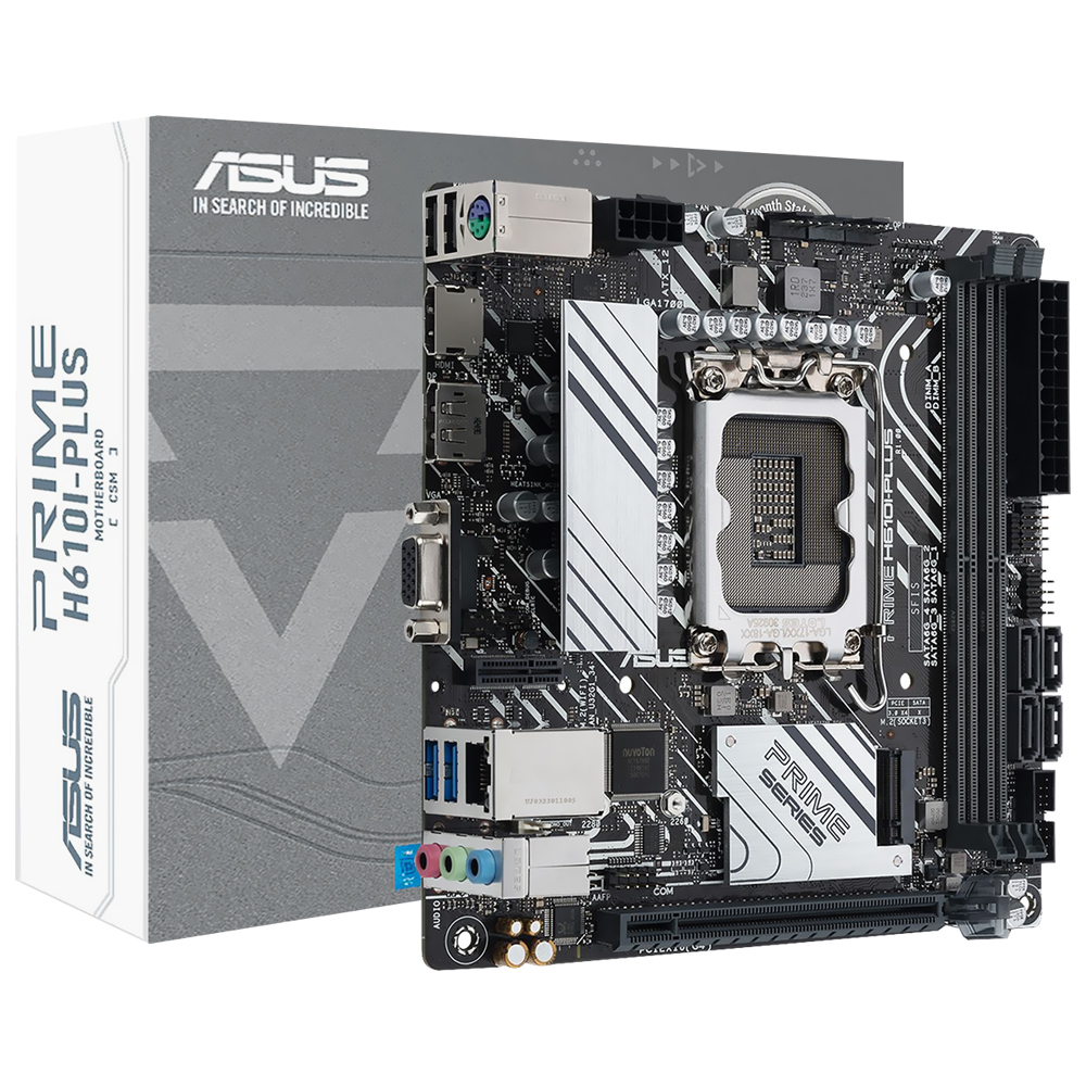 Placa Mãe ASUS Prime H610I-PLUS-CSM Socket LGA 1700 / DDR5
