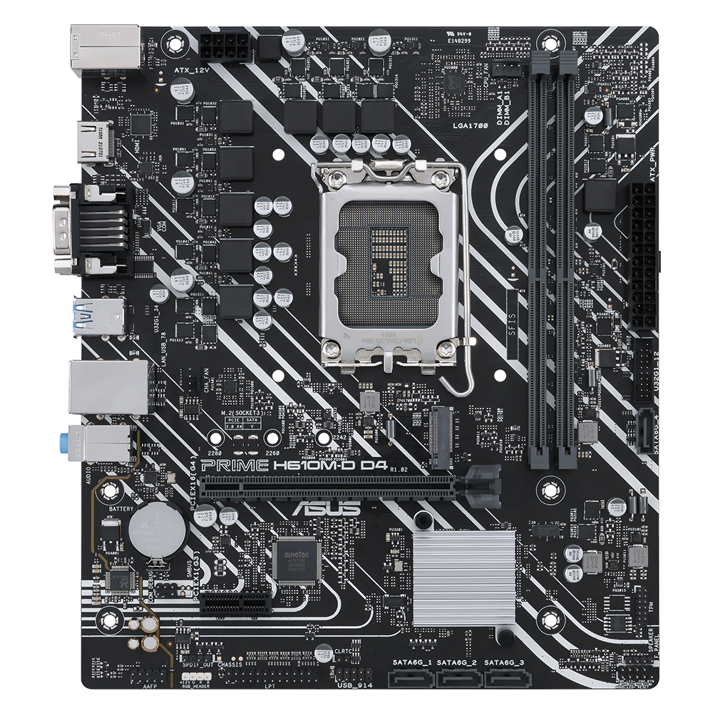 Placa Mãe ASUS Prime H610M-D D4 Socket LGA 1700 / VGA / DDR4