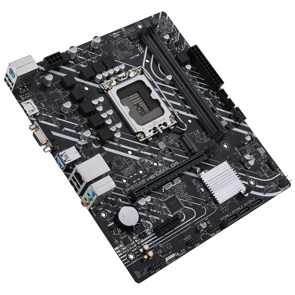 Placa Mãe ASUS Prime H610M-K D4 CSM Socket LGA 1700 / DDR4