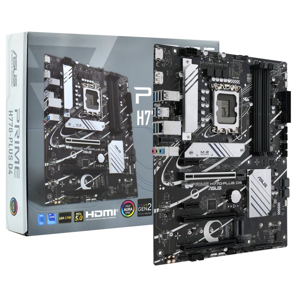 Placa Mãe ASUS Prime H770-PLUS D4 Socket LGA 1700 / DDR4