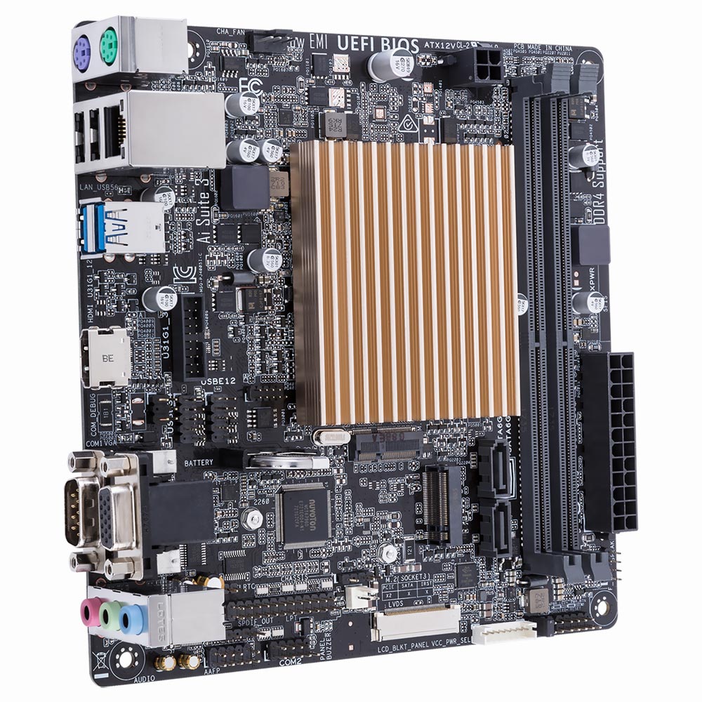 Placa Mãe ASUS Prime J4005I-C + CPU Intel Dual Core J4005 até 2.7GHz VGA / DDR4