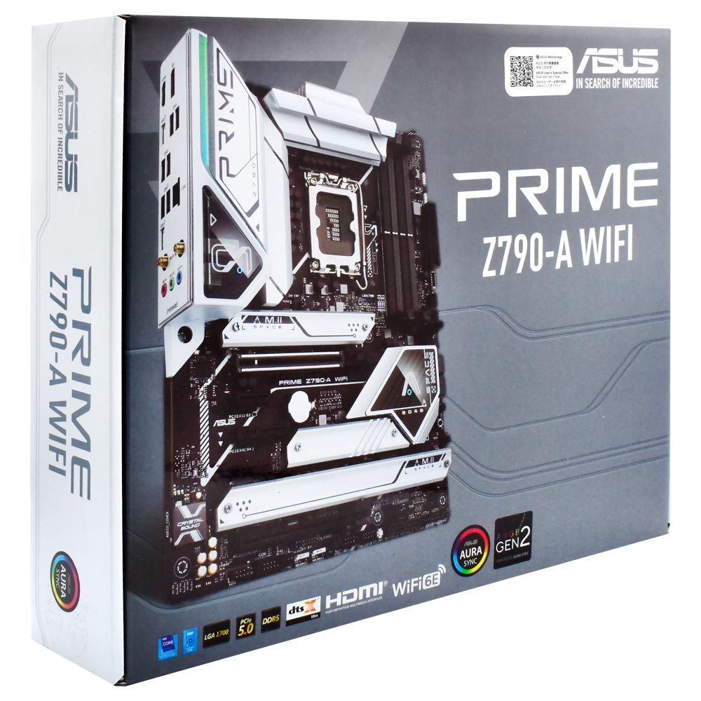 Placa Mãe ASUS Prime Z790-A Wi-Fi Socket LGA 1700 / DDR5