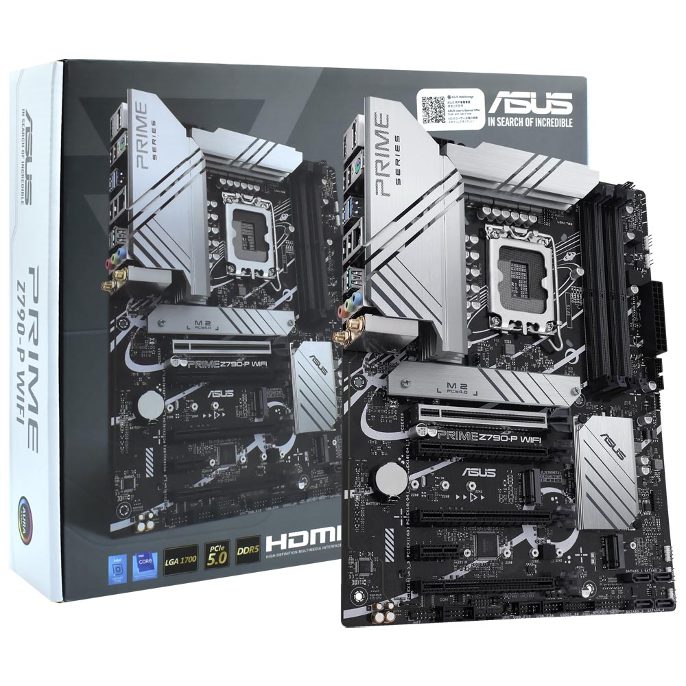 Placa Mãe ASUS Prime Z790-P Wi-Fi Socket LGA 1700 / DDR5