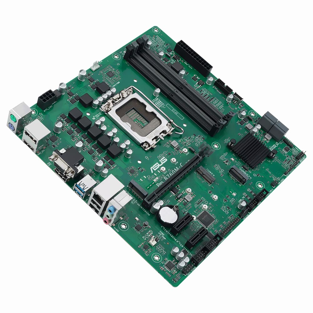 Placa Mãe ASUS Pro B760M-C CSM Socket LGA 1700 / VGA / DDR5