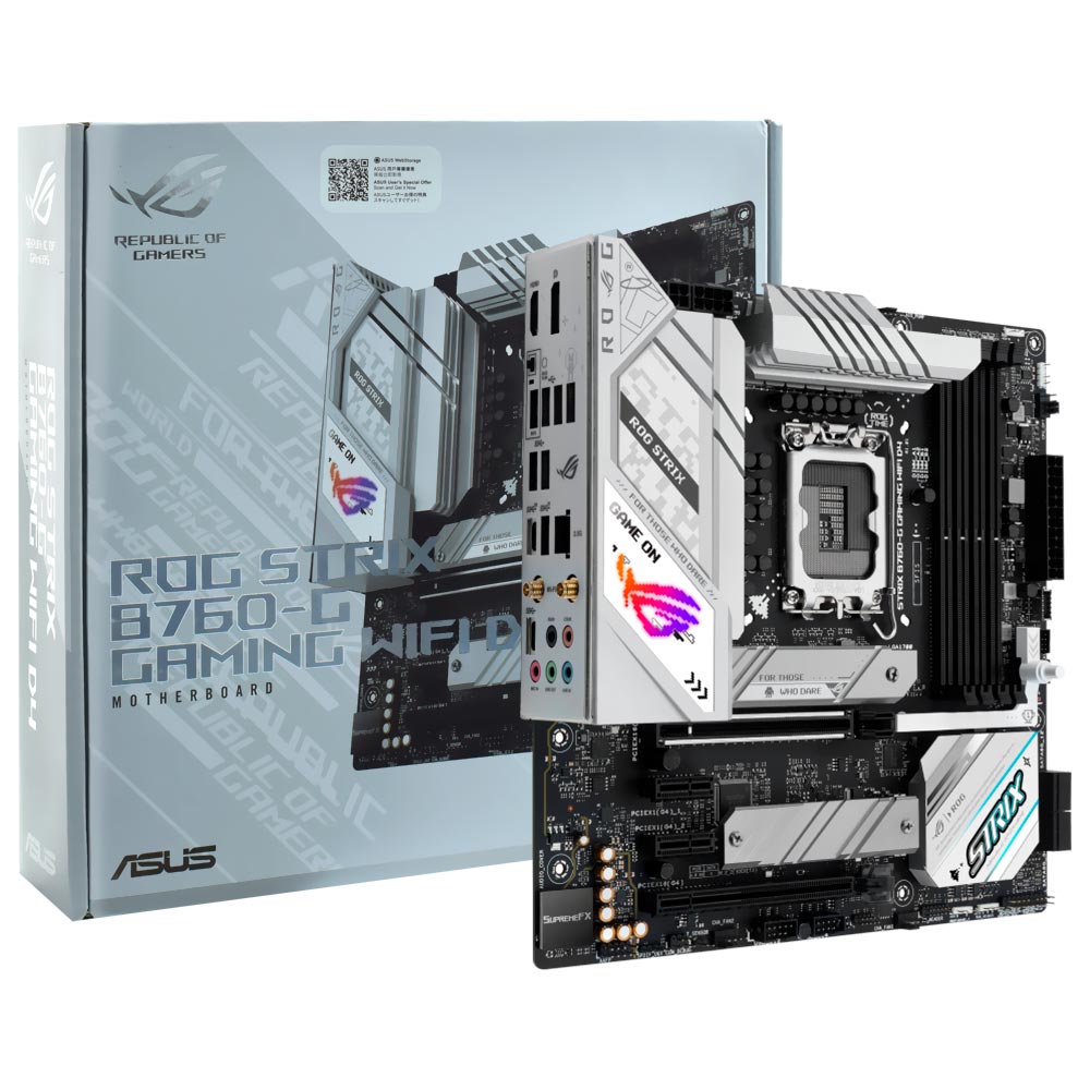 Placa Mae ASUS ROG Strix B760-G Gaming Wi-Fi D4 Socket LGA 1700 / DDR4 