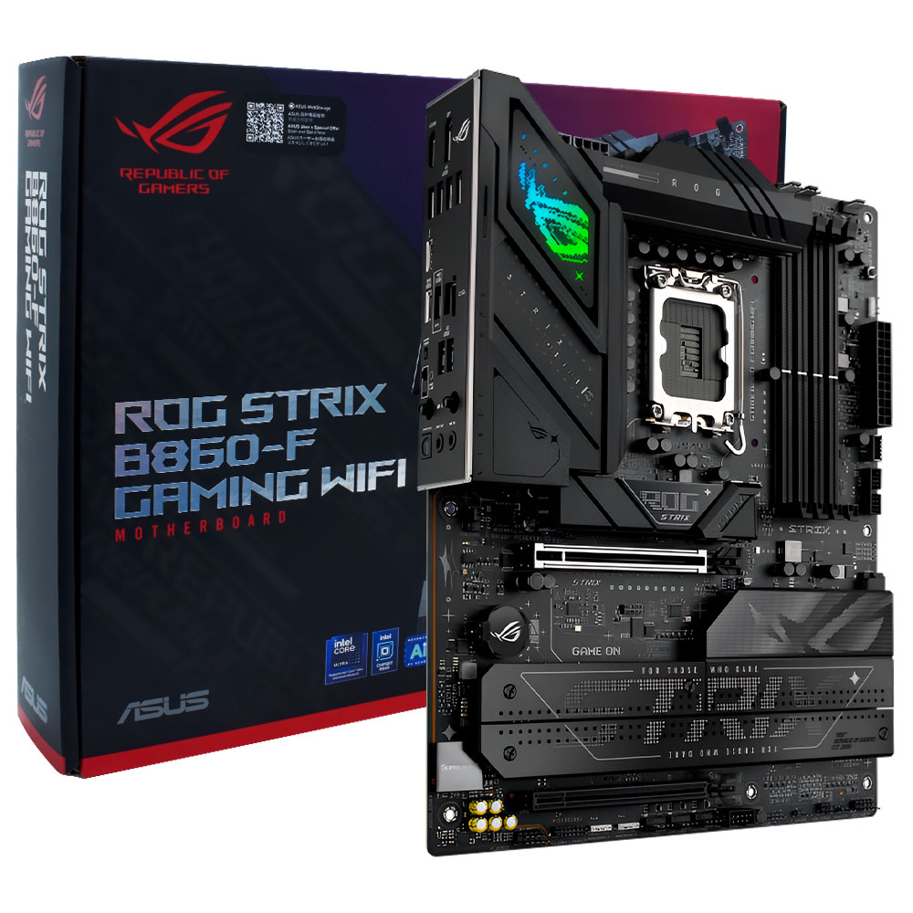 Placa Mãe ASUS ROG Strix B860-F Gaming Wi-Fi Socket LGA 1851 / DDR5