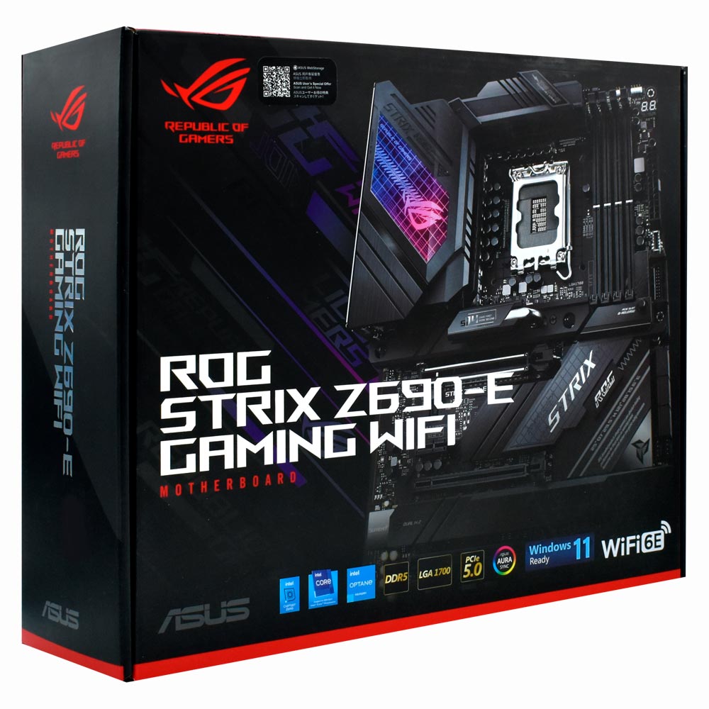 Placa Mãe ASUS ROG Strix Z690-E Gaming Wi-Fi Socket LGA 1700 / DDR5