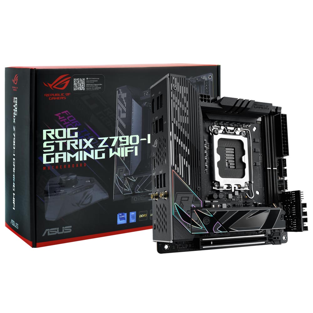 Placa Mãe ASUS ROG Strix Z790-I Gaming Wi-Fi Socket LGA 1700 / DDR5