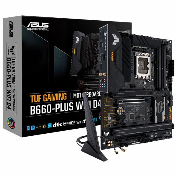 Placa Mãe ASUS TUF Gaming B660-PLUS Wi-Fi D4 Socket LGA 1700 / DDR4 
