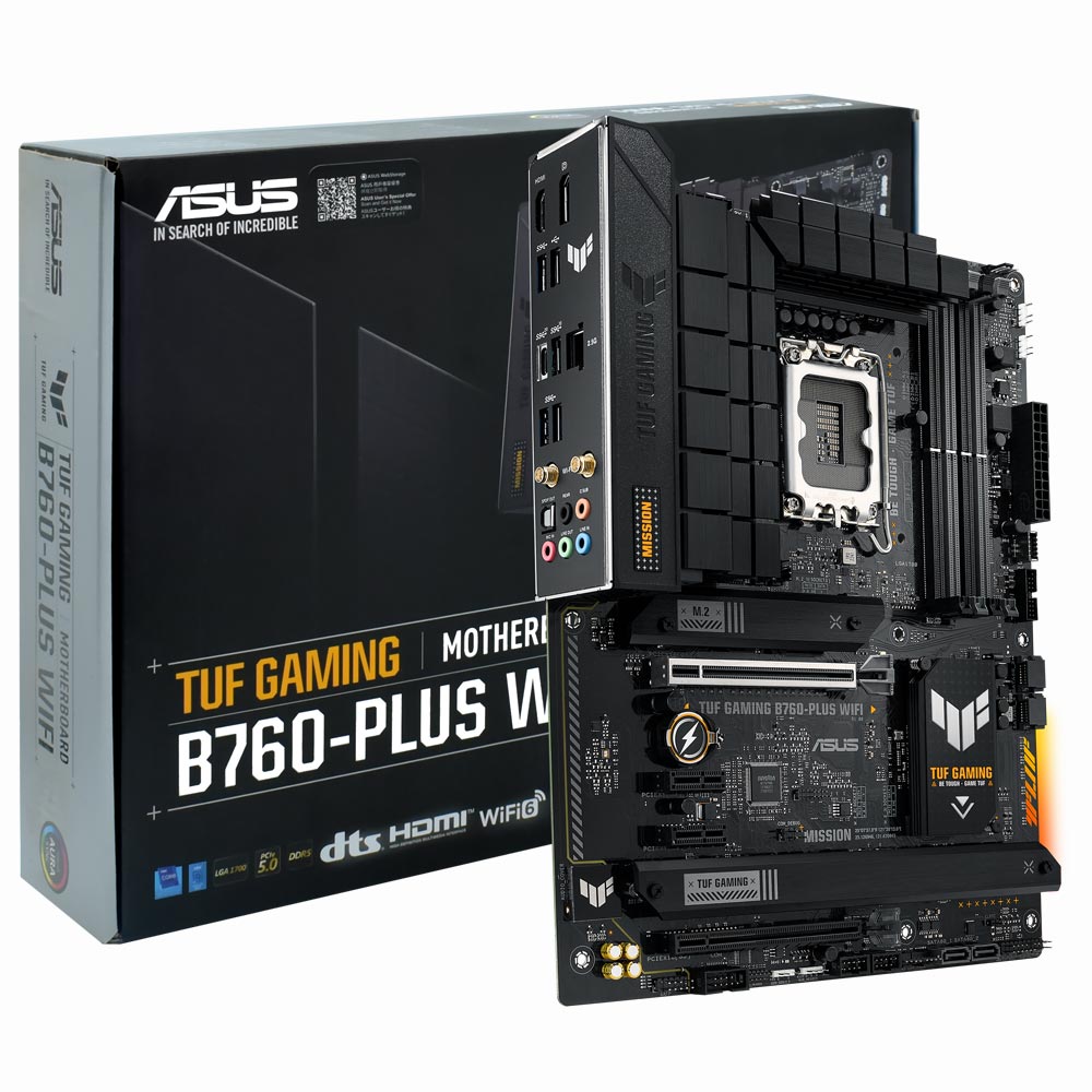 Placa Mãe ASUS TUF Gaming B760-PLUS Wi-Fi Socket LGA 1700 / DDR5