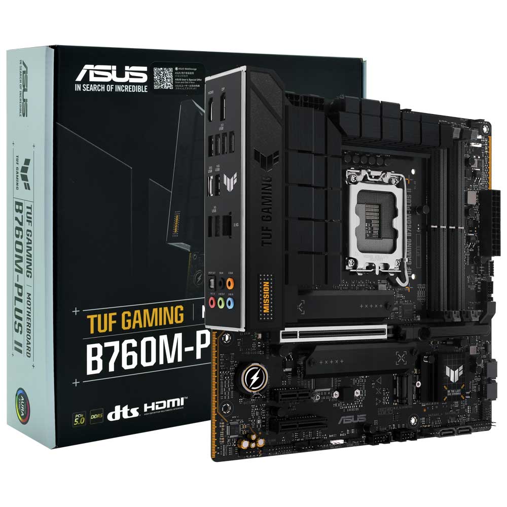 Placa Mãe ASUS TUF Gaming B760M-PLUS II Socket LGA 1700 / DDR5