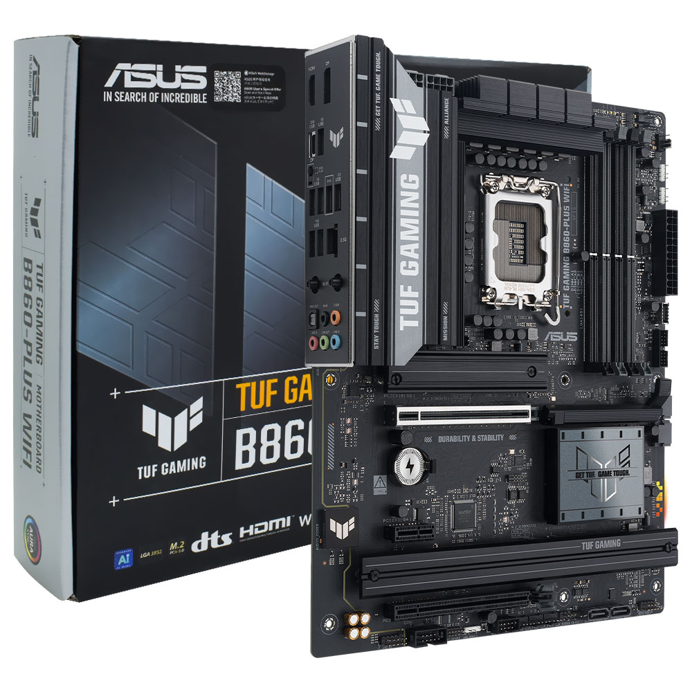 Placa Mãe ASUS TUF Gaming B860-PLUS Wi-Fi Socket LGA 1851 / DDR5