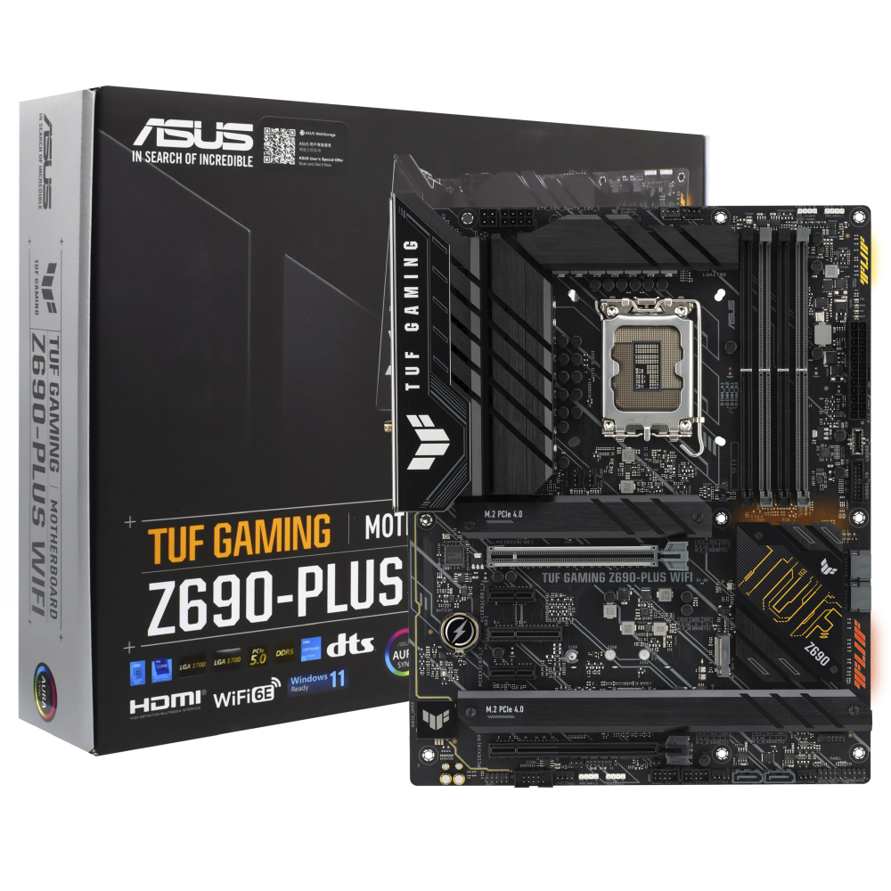 Placa Mãe ASUS TUF Gaming Z690-PLUS Wi-Fi Socket LGA 1700 / DDR5