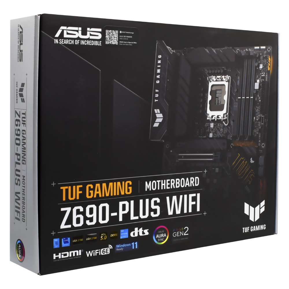 Placa Mãe ASUS TUF Gaming Z690-PLUS Wi-Fi Socket LGA 1700 / DDR5