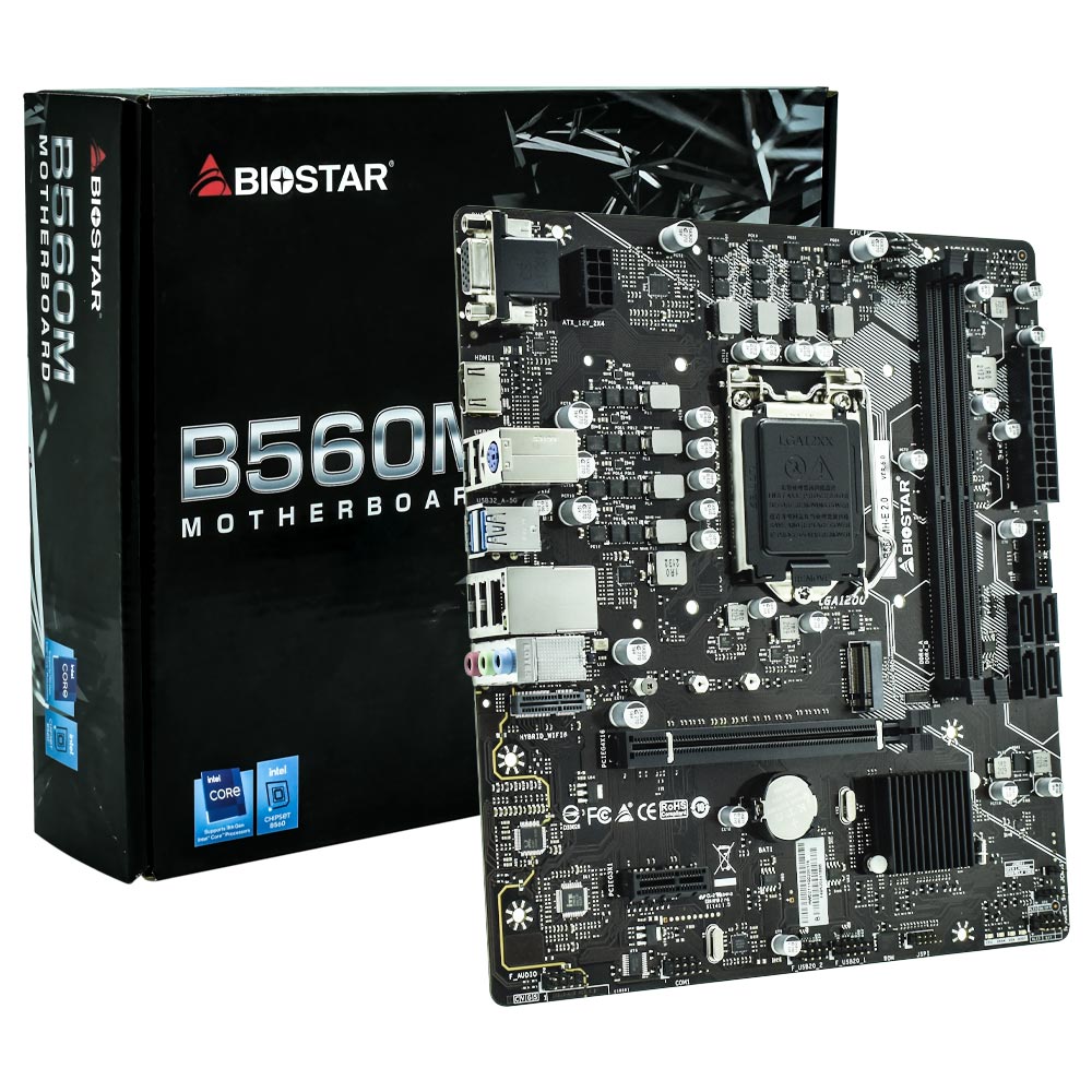 Placa Mãe Biostar B560MH-E 2.0 Socket LGA 1200 / VGA / DDR4 