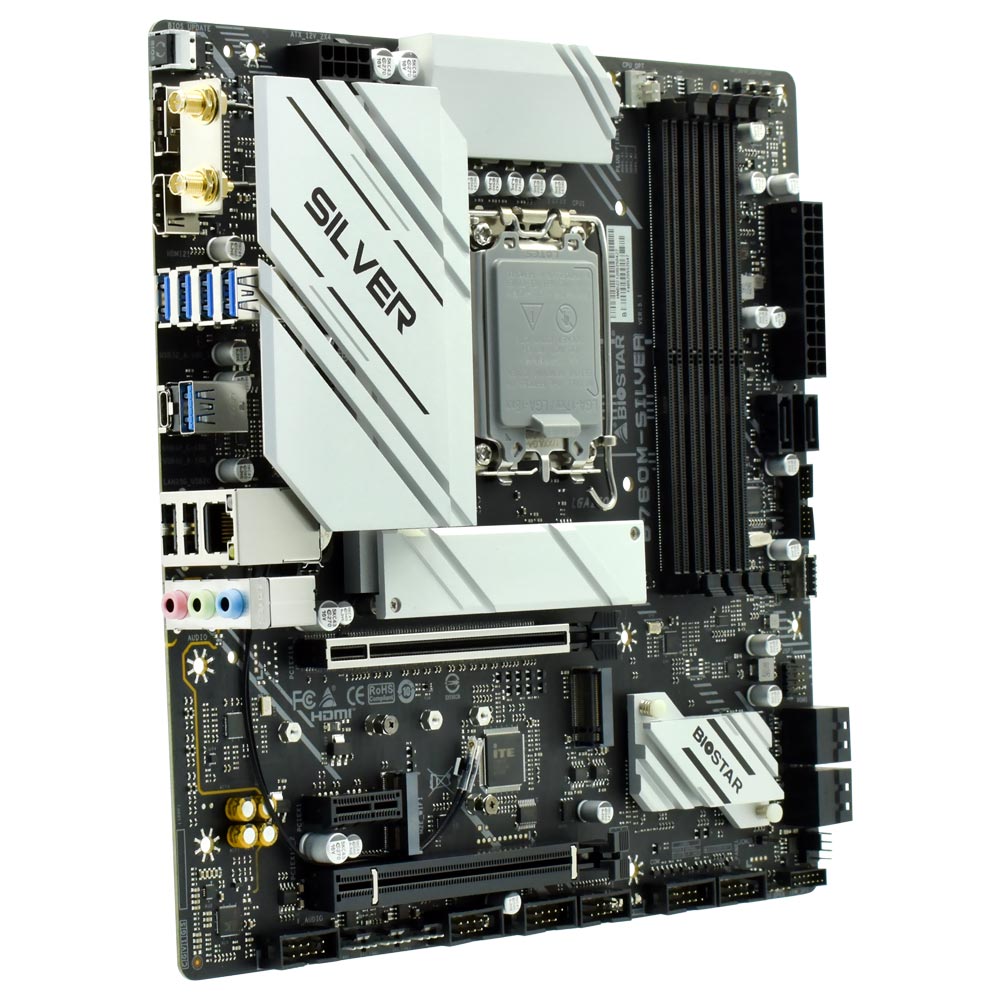 Placa Mãe Biostar B760M-SILVER Socket LGA 1700 / DDR5