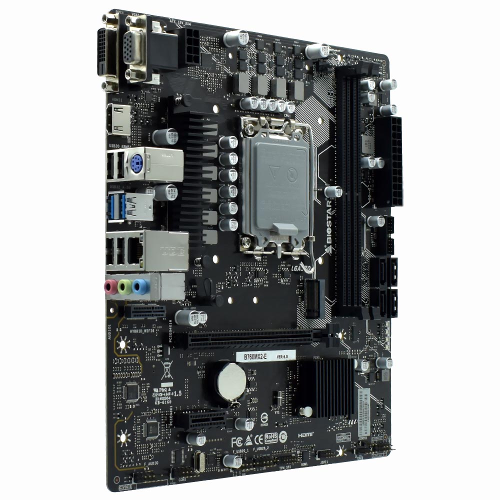 Placa Mãe Biostar B760MX2-E Socket LGA 1700 / VGA / DDR5