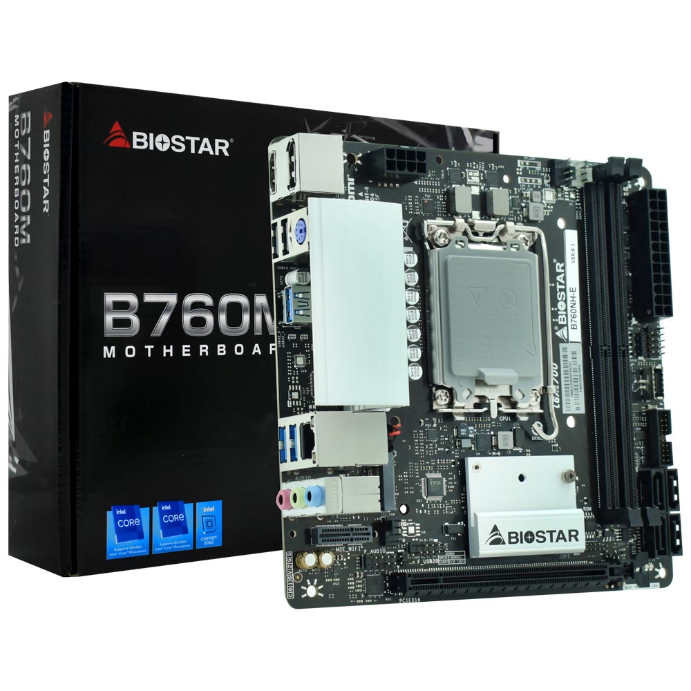 Placa Mãe Biostar B760NH-E Socket LGA 1700 / DDR5