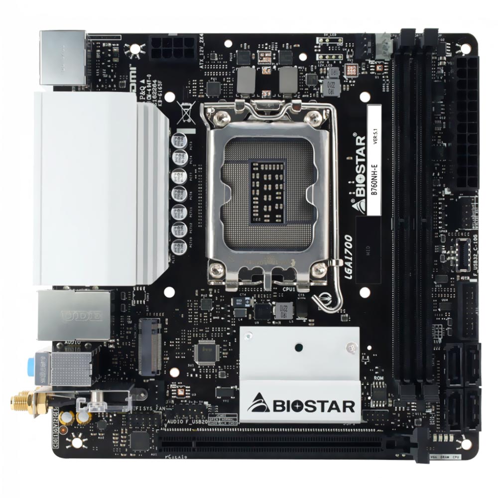 Placa Mãe Biostar B760NH-E Socket LGA 1700 / DDR5