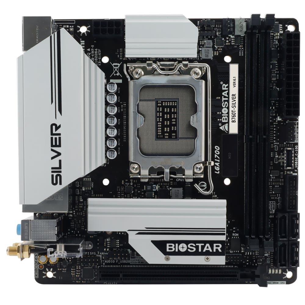 Placa Mãe Biostar B760T-SILVER Socket LGA 1700 / DDR5