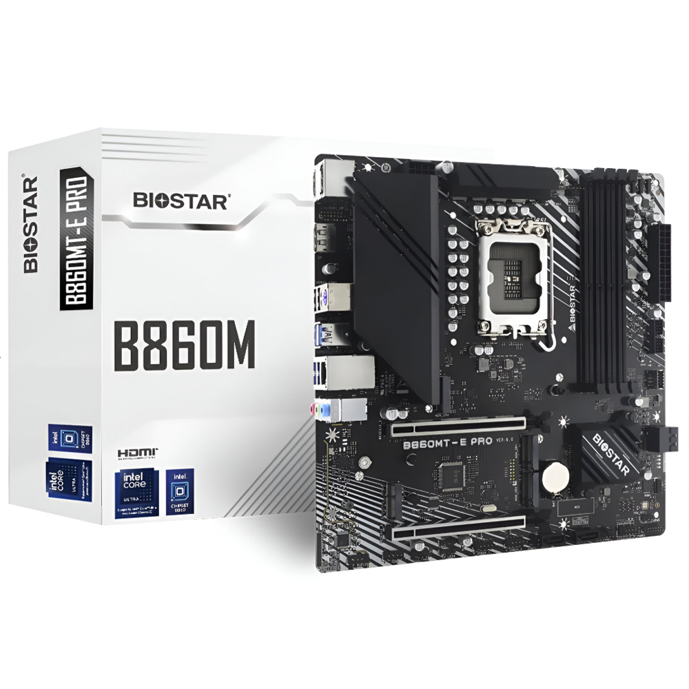 Placa Mãe Biostar B860MT-E Pro Socket LGA 1851 / DDR5