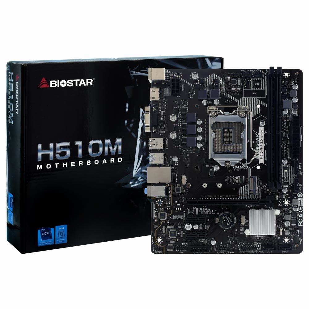 Placa Mãe Biostar H510MHP Socket LGA 1200 / VGA / DDR4 