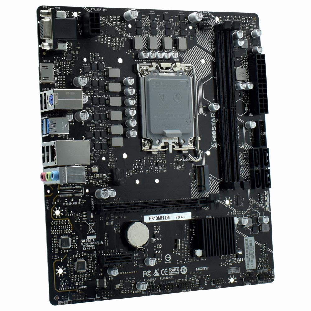 Placa Mãe Biostar H610MH D5 Socket LGA 1700 / VGA / DDR5