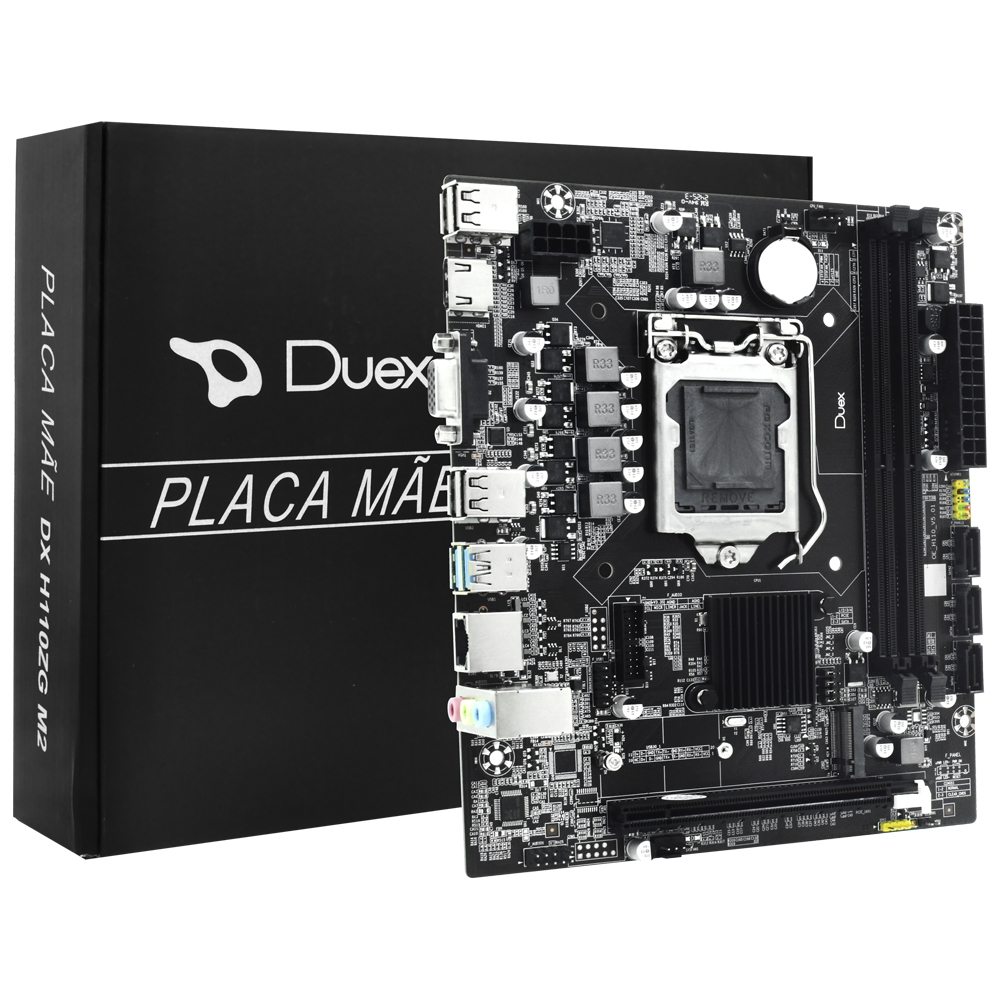 Placa Mãe Duex DX H110ZG M2 Socket 1151 / VGA / DDR4