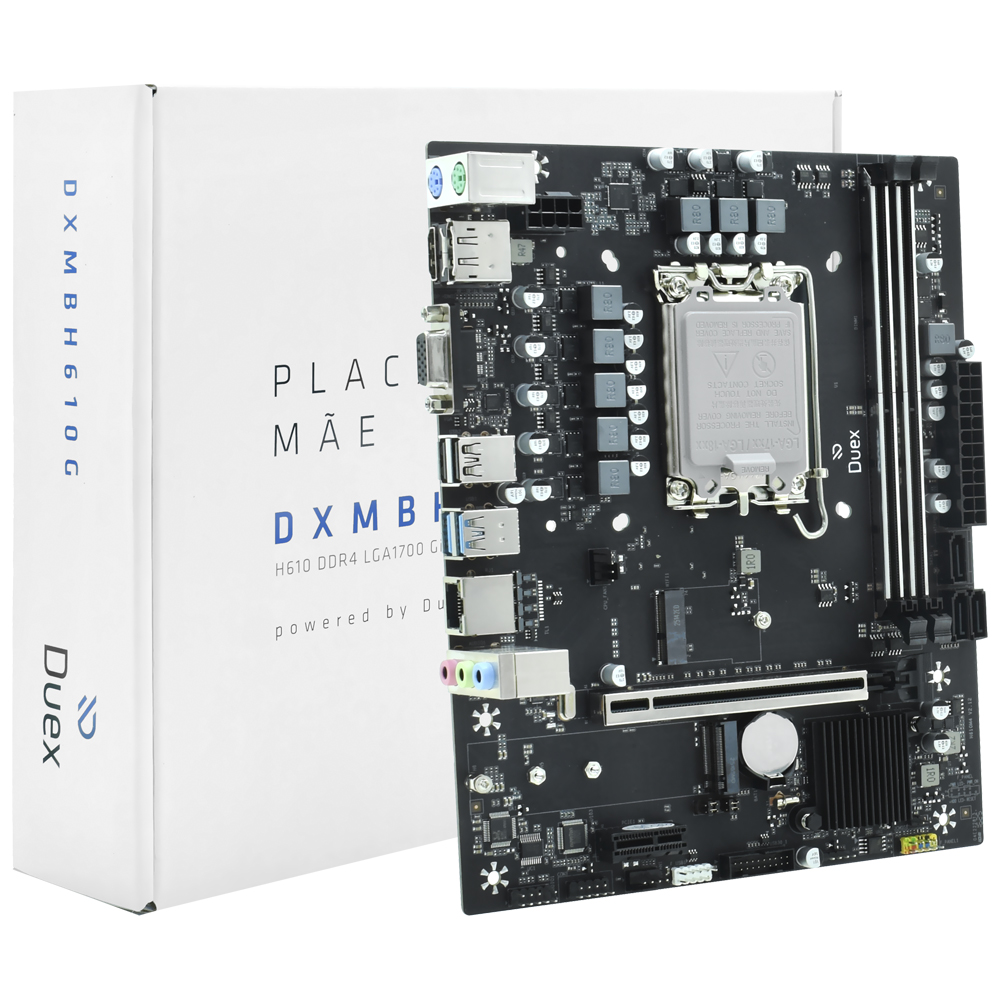 Placa Mãe Duex DX H610ZG M2 Socket LGA 1700 / VGA / DDR4