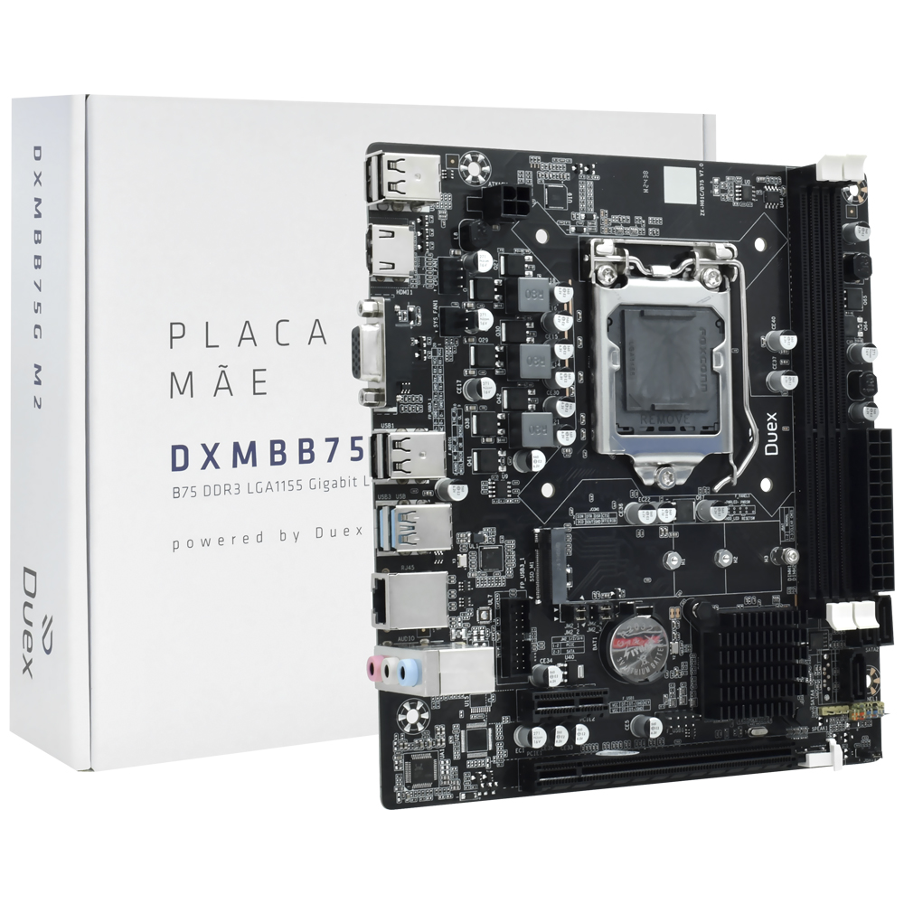 Placa Mãe Duex DXMBB75G M2 Socket LGA 1155 / DDR3 no Paraguai