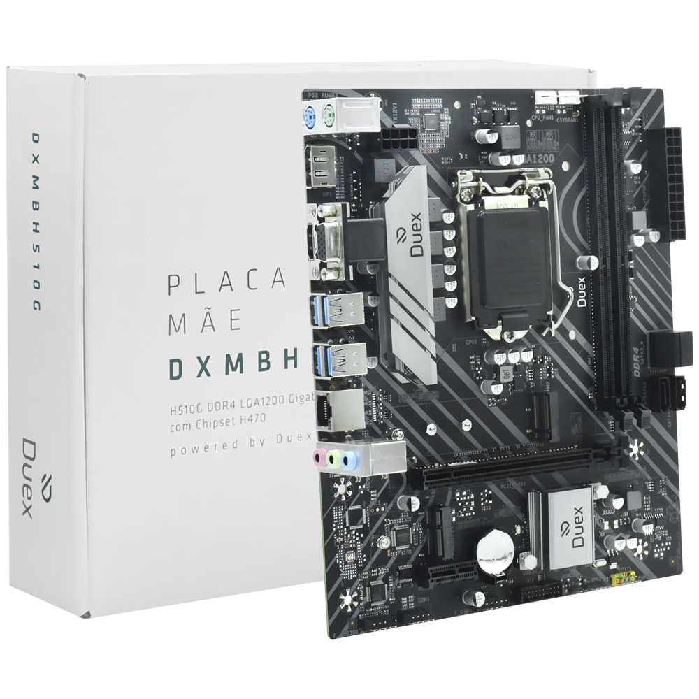 Placa Mãe Duex DXMBH510G Socket LGA 1200 / VGA / DDR4
