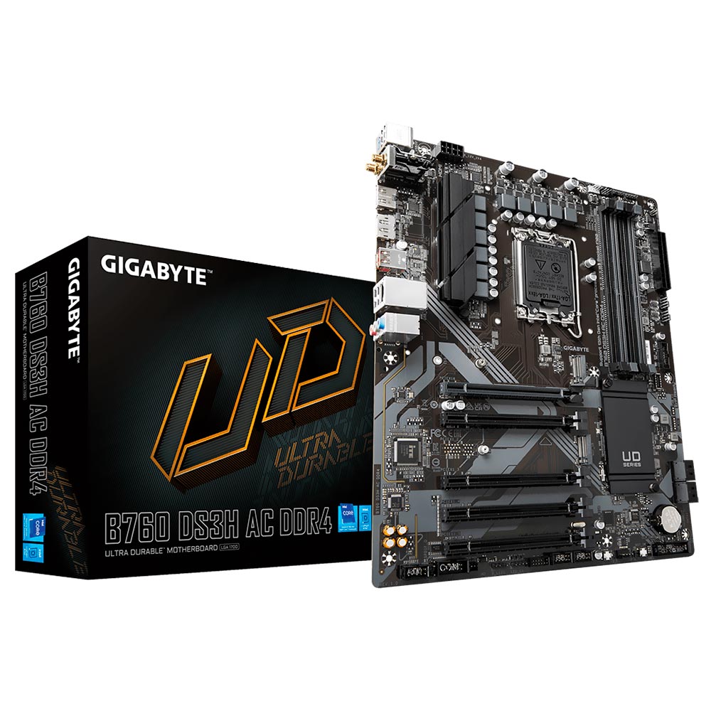 Placa Mãe Gigabyte B760 DS3H AC DDR4 Socket LGA 1700 / DDR4