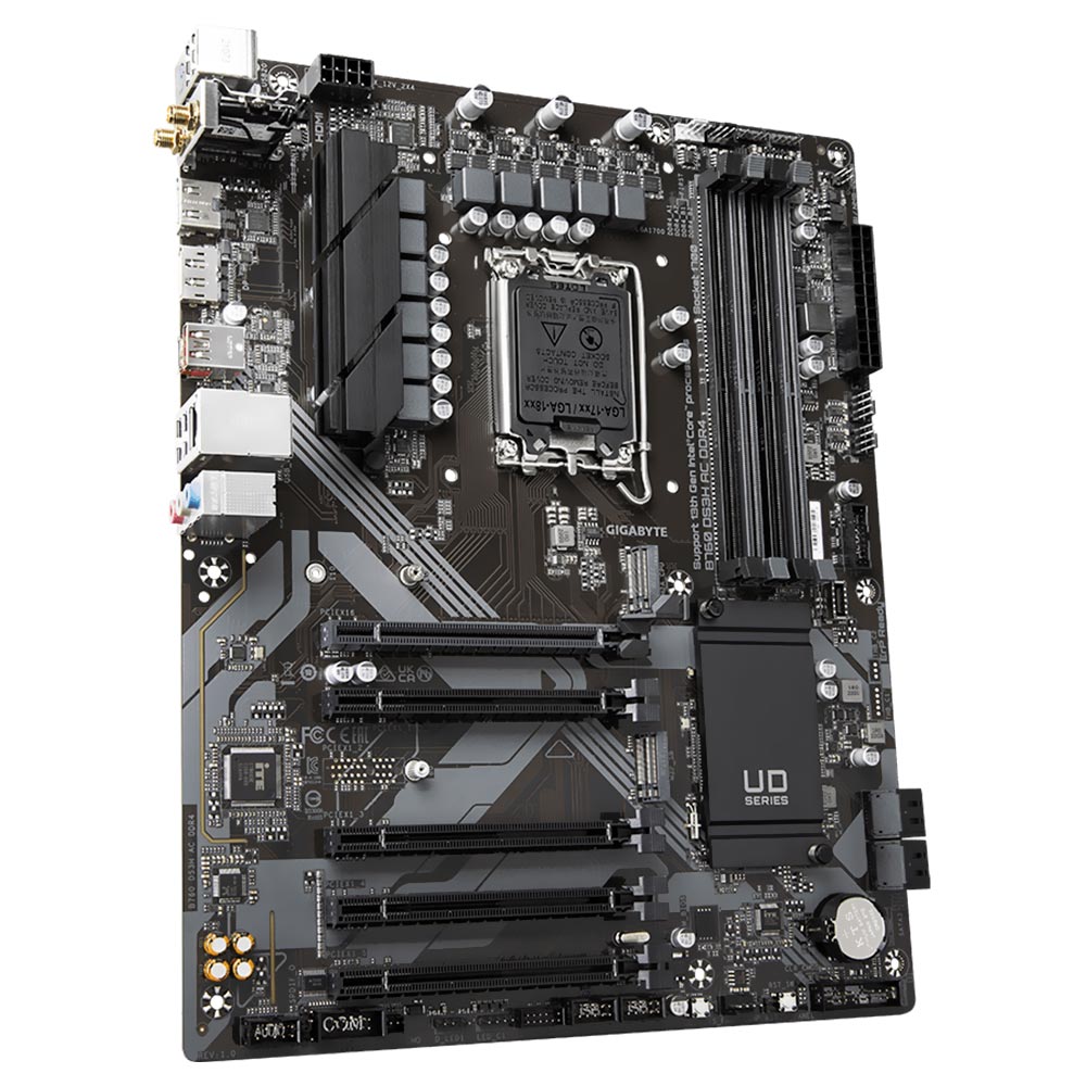 Placa Mãe Gigabyte B760 DS3H AC DDR4 Socket LGA 1700 / DDR4