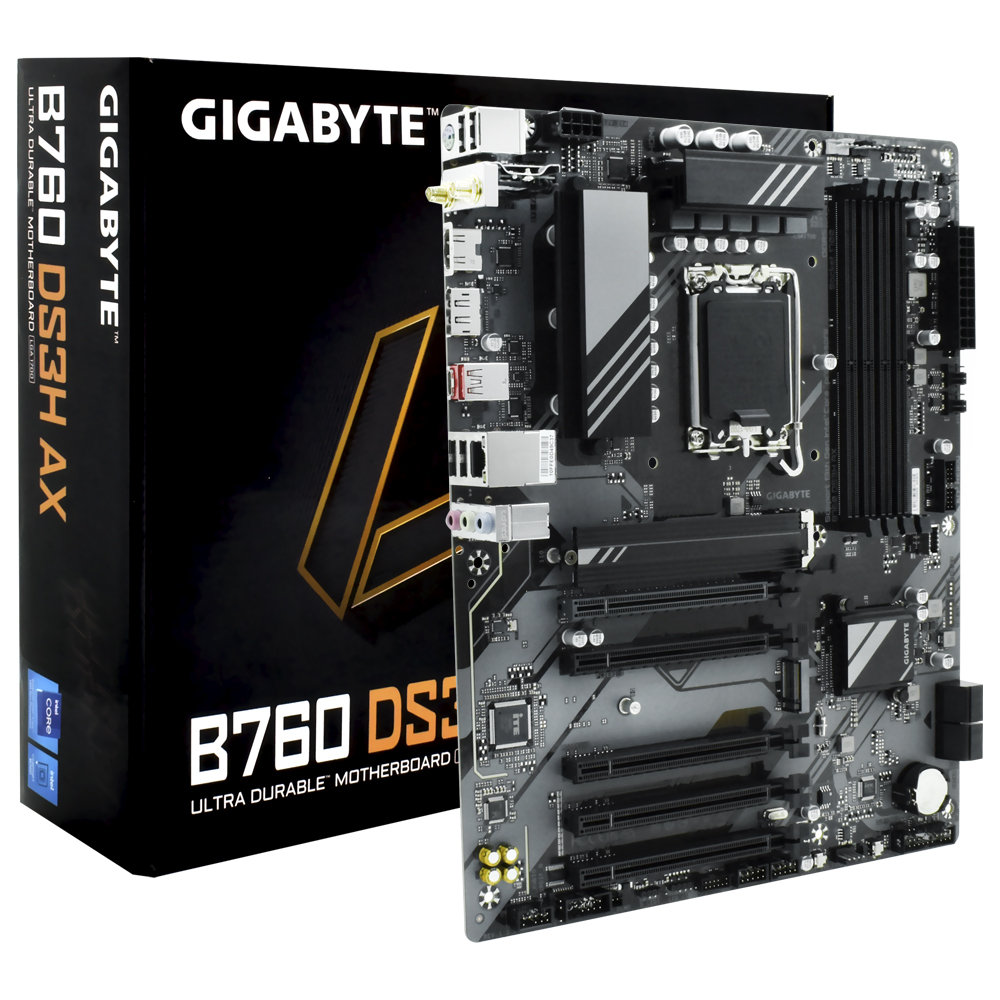 Placa Mãe Gigabyte B760 DS3H AX Socket LGA 1700 / DDR5