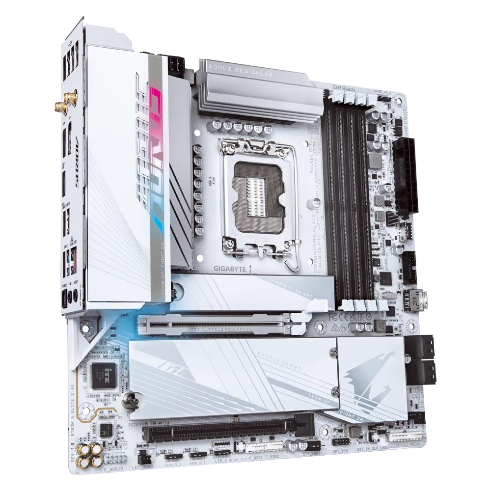 Placa Mãe Gigabyte B760M AORUS Elite X AX Socket LGA 1700 / DDR5