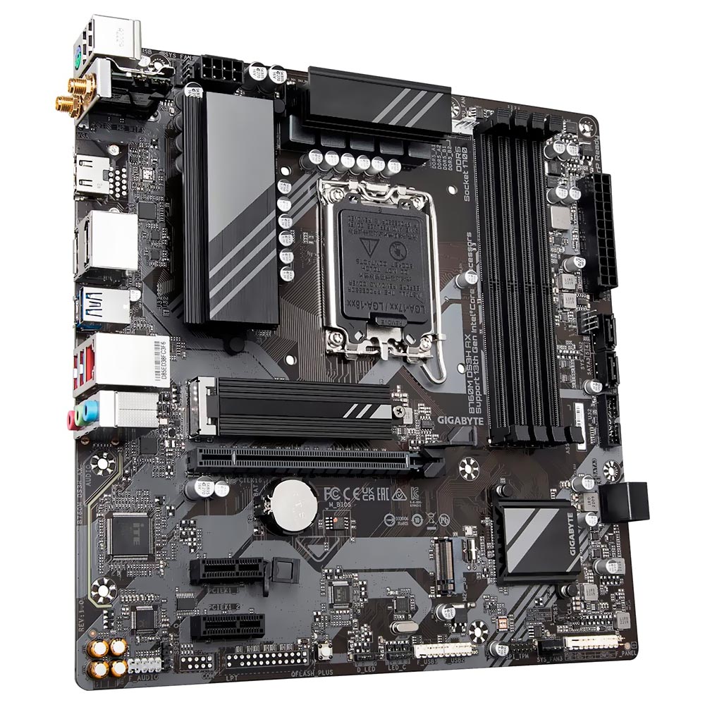 Placa Mãe Gigabyte B760M DS3H AX Socket LGA 1700 / DDR5