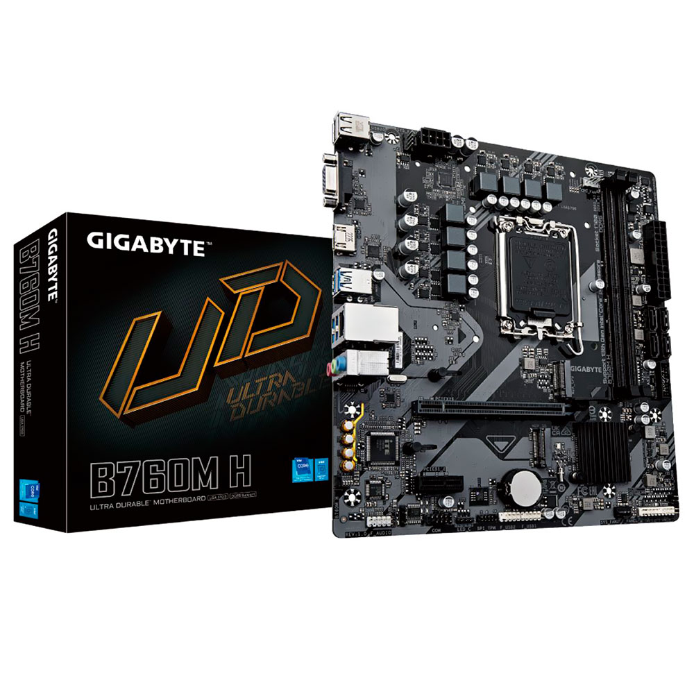 Placa Mãe Gigabyte B760M H Socket LGA 1700 / DDR5 / VGA