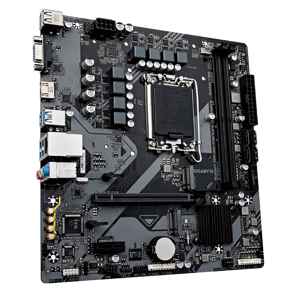 Placa Mãe Gigabyte B760M H Socket LGA 1700 / DDR5 / VGA