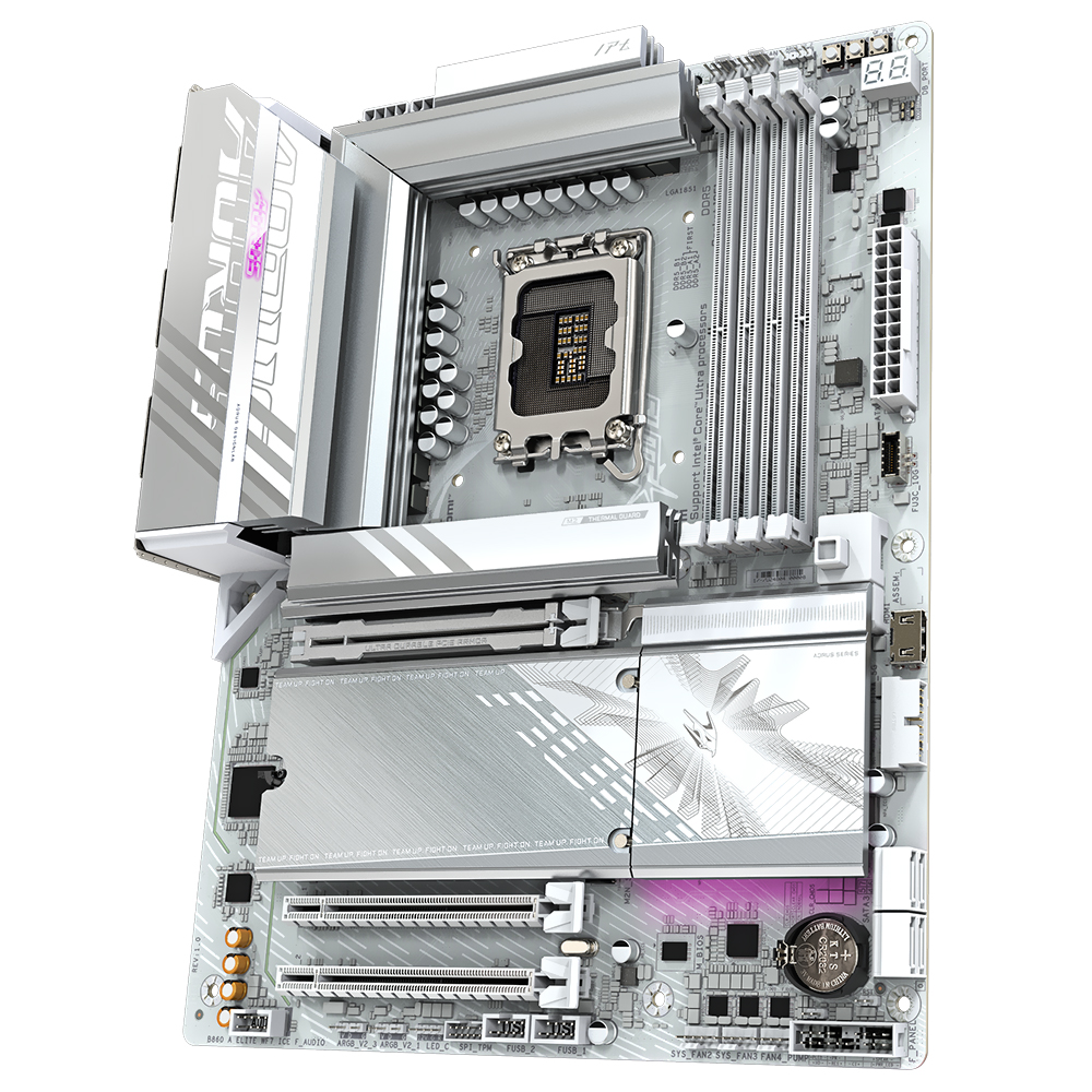 Placa Mãe Gigabyte B860 AORUS Elite Wi-Fi 7 Ice Socket LGA 1851 / DDR5