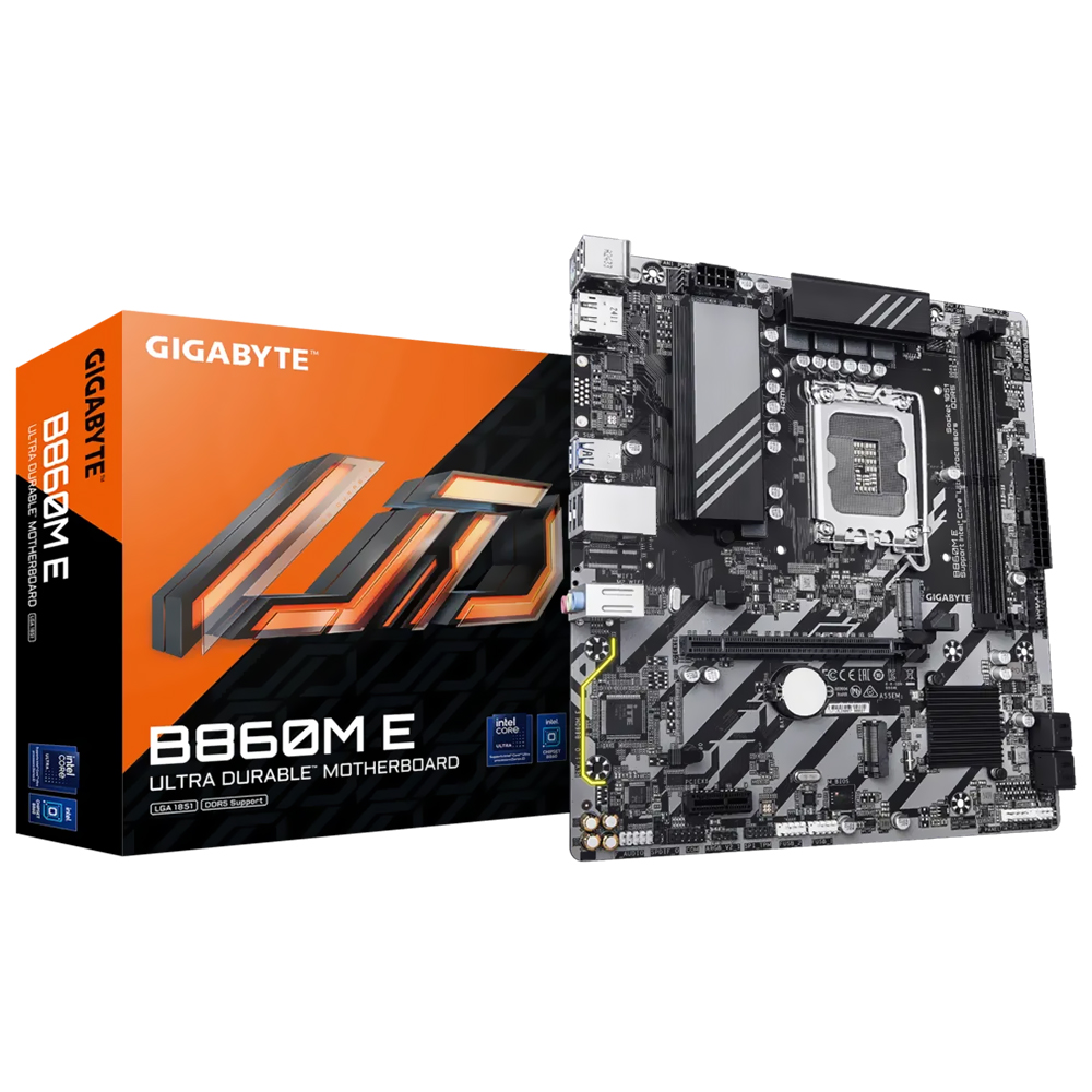 Placa Mãe Gigabyte B860M E Socket LGA 1851 / DDR5