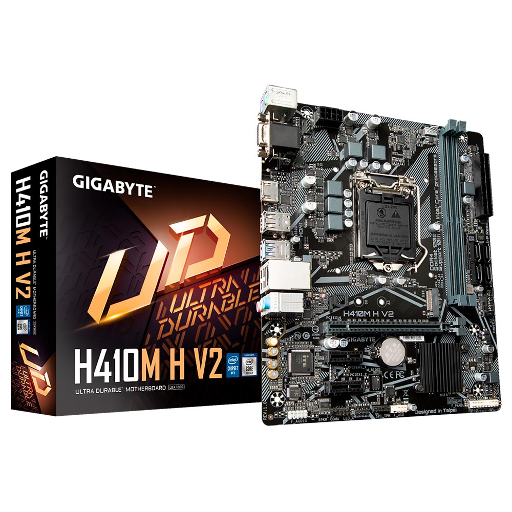Placa Mãe Gigabyte H410M H V2 Socket LGA 1200 / VGA / DDR4 