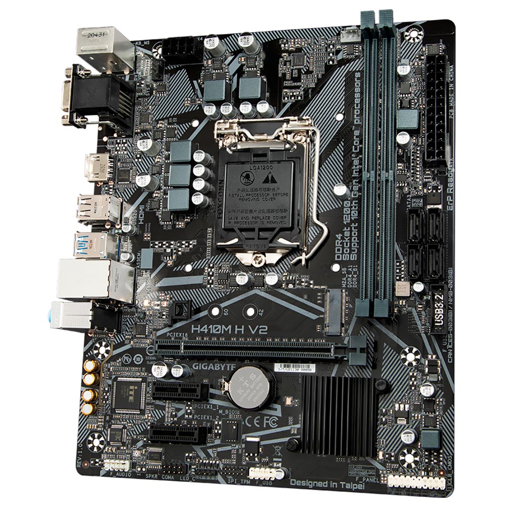 Placa Mãe Gigabyte H410M H V2 Socket LGA 1200 / VGA / DDR4 