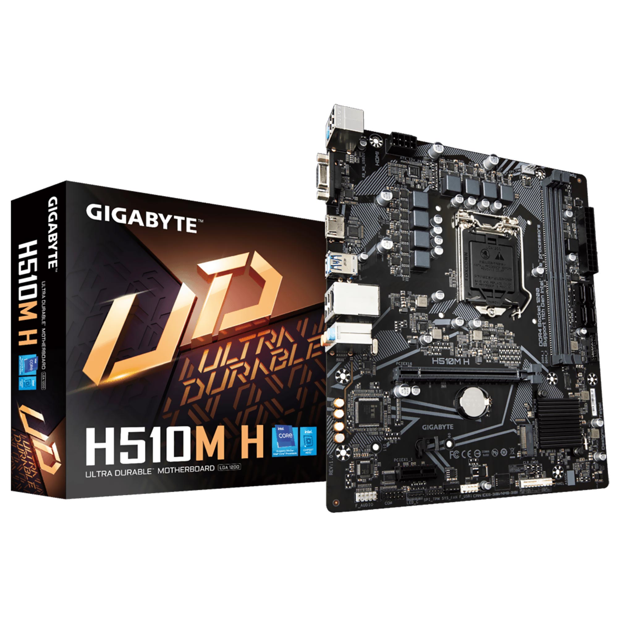 Placa Mãe Gigabyte H510M H Socket LGA 1200 / VGA / DDR4