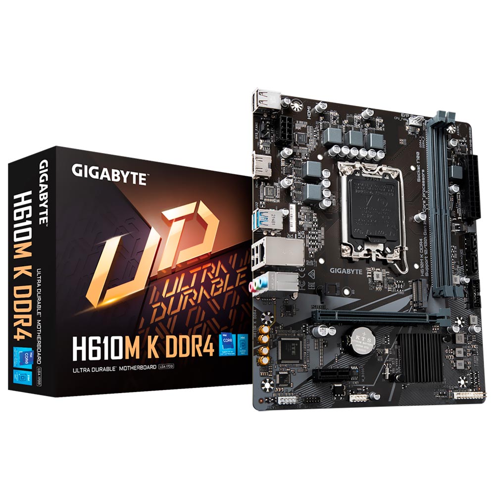 Placa Mãe Gigabyte H610M K DDR4 Socket LGA 1700 / DDR4