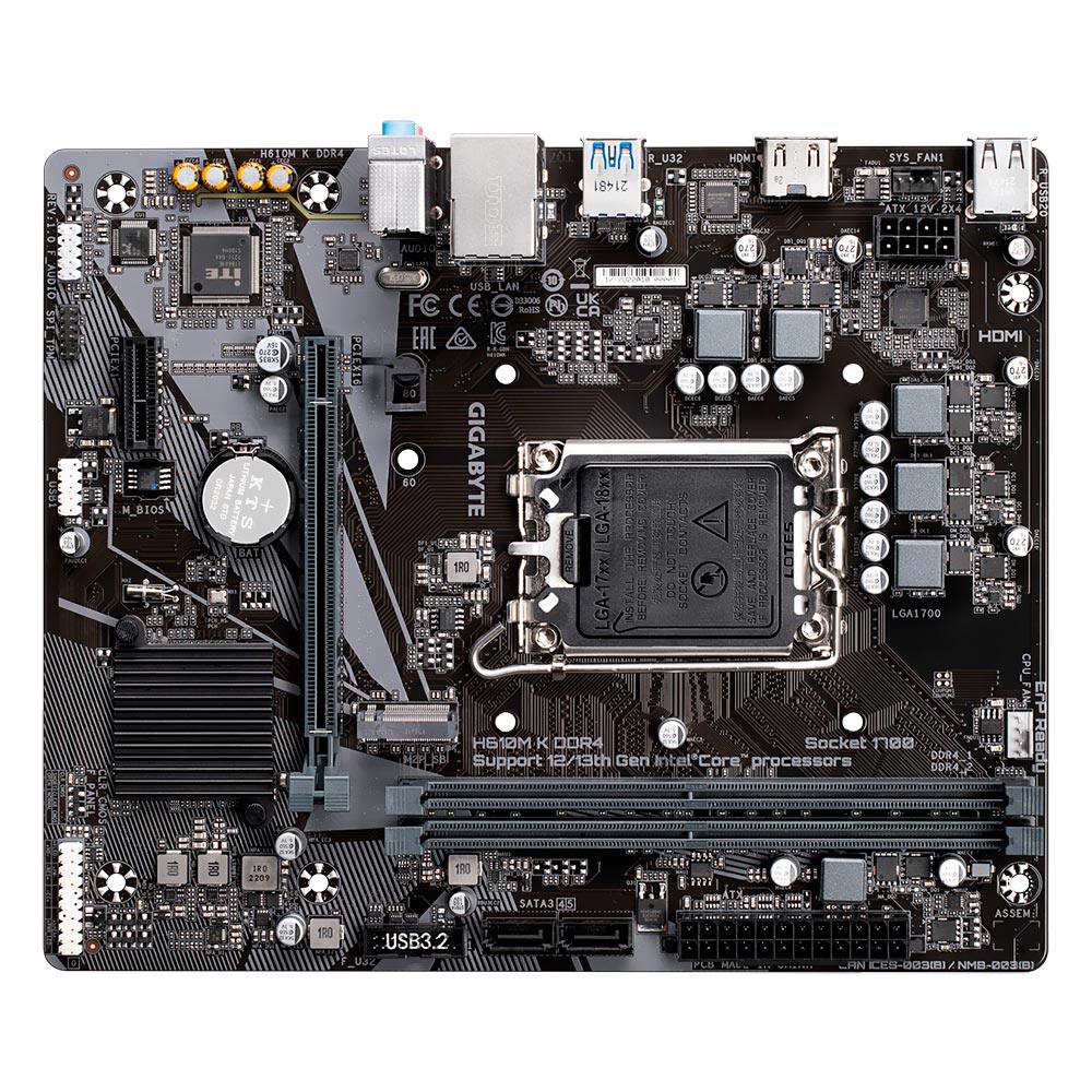 Placa Mãe Gigabyte H610M K DDR4 Socket LGA 1700 / DDR4