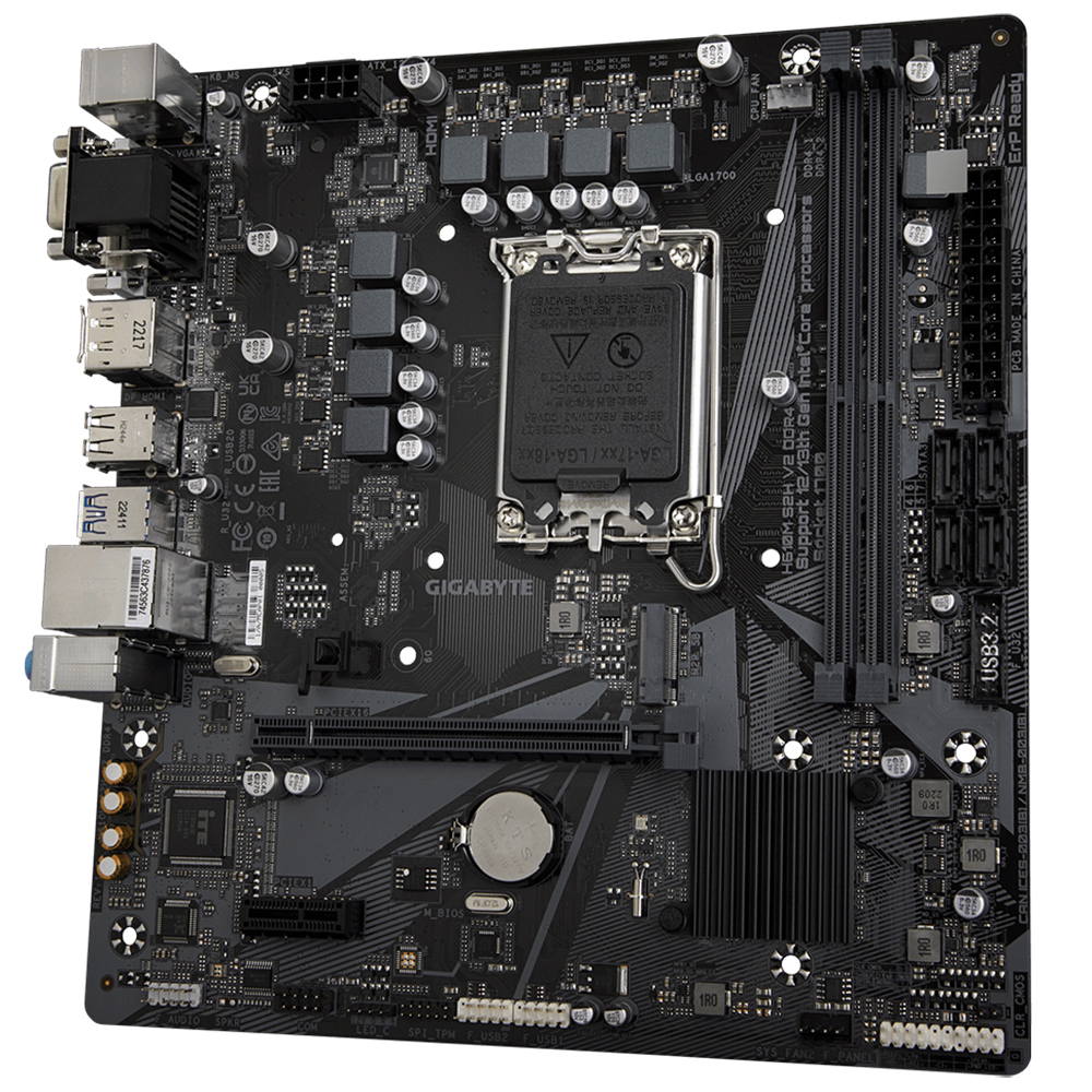 Placa Mãe Gigabyte H610M S2H V2 DDR4 Socket LGA 1700 / DDR4