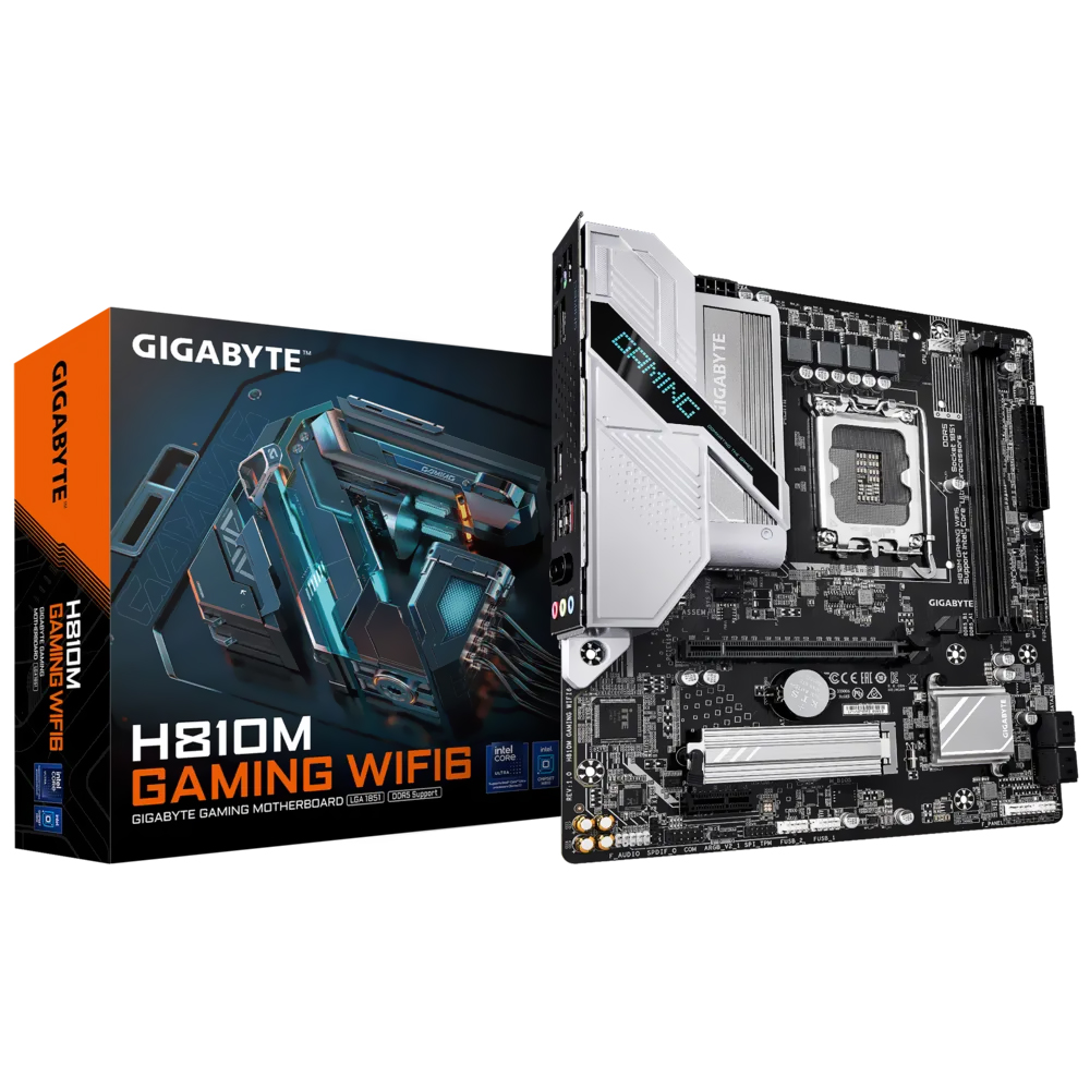 Placa Mãe Gigabyte H810M Gaming Wi-Fi 6 Socket LGA 1851 / DDR5