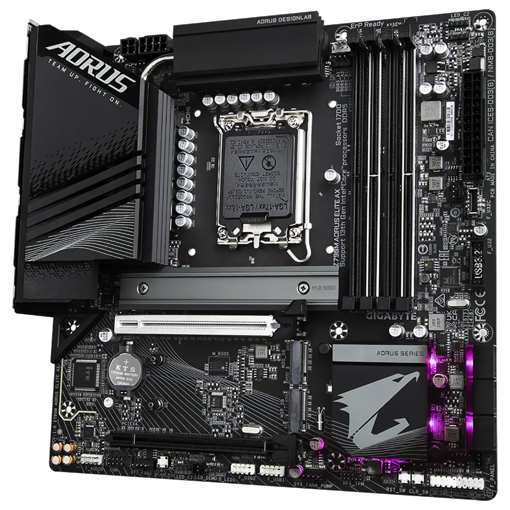 Placa Mãe Gigabyte Z790M AORUS Elite AX Socket LGA 1700 / DDR5