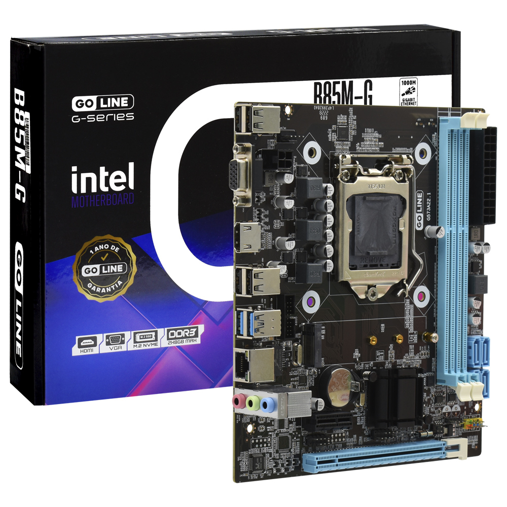 Placa Mãe GoLine GL-B85M-G Socket LGA 1150 / VGA / DDR3